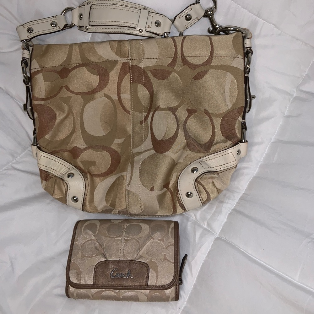 Coach Purse and Wallet Set